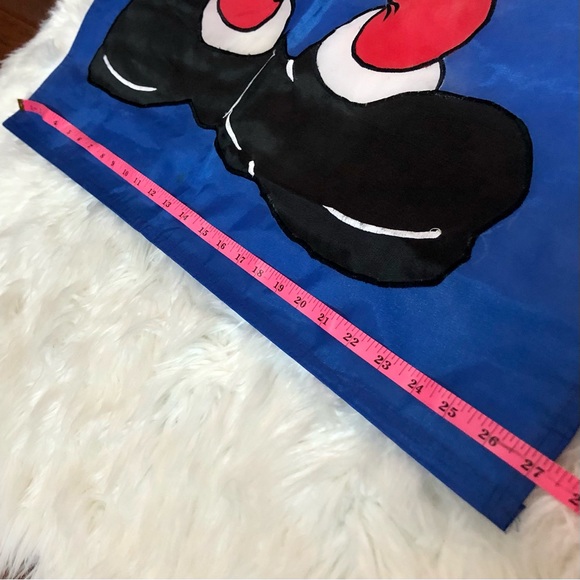 Vintage Disney & Co Mickey Mouse Santa Porch Flag Christmas Decor Banner 27”x44” - Picture 6 of 6